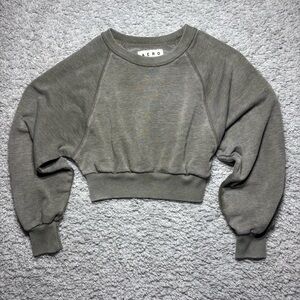 Aeropostale Sweatshirt Womens Extra Small Crewneck Cropped Cozy Lived In Lounge